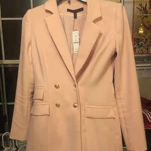 Light Pink Long Line Blazer